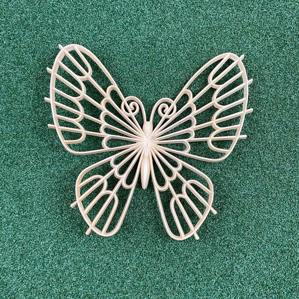 Vintage 1970s Burwood Butterfly Wall Hanging Decor Retro Boho Art